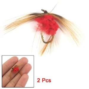   Pcs Fishing Hook Brown Floss Lure Bait Tackle Tool: Sports & Outdoors