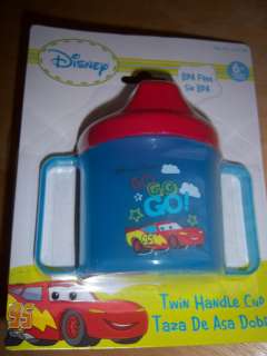 NEW DISNEY CARS SIPPY CUP, LIGHTNING MCQUEEN, MATER, BABY SHOWER 