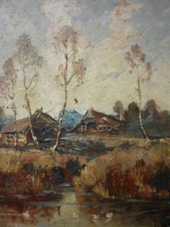 Gemälde,Worpsweder Landschaft,Teufelsmoor,P.Stöver in Hamburg Mitte 