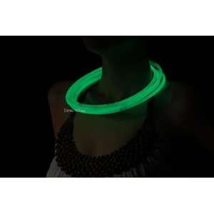    50 22 Premium Jumbo Green Glow Stick Necklaces Toys & Games