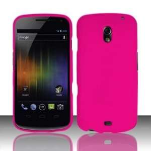 ROSE PINK Rubber Feel Hard Plastic Case for Samsung Galaxy Nexus CDMA 