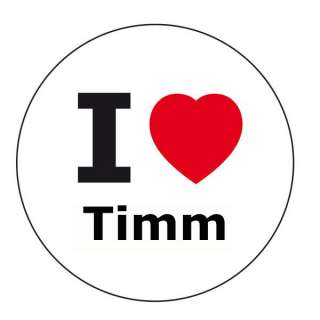 love Timm Aufkleber   10 cm  