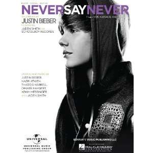  Justin Bieber   Never Say Never (Piano Vocal Sheet Music 