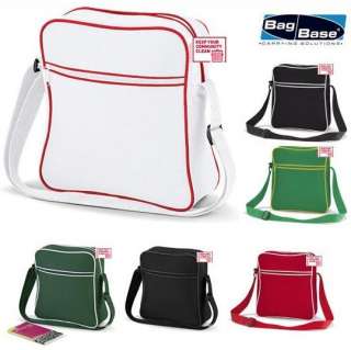 BagBase ® Retro Shoulder Bag pure green   weiss