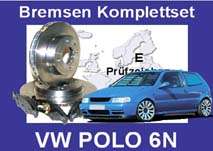 BREMSSCHEIBEN BREMSEN+KLÖTZE VW POLO 6N 6 N LUPO Vorn  