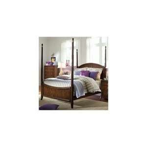  Lea Rhapsody Full Poster Bed with Cherry Finish