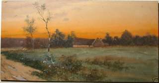 KAUFMANN Karl (1843 1901) Landschaft am Abenddämmerung.  