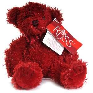   : Russ Shiny Red soft plush Bear called Setta 12 [Toy]: Toys & Games