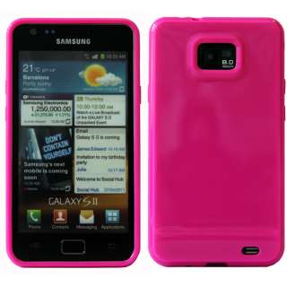 GILSEY Gel Cover Hülle Tasche Case für Samsung Galaxy S2 i9100 Pink 