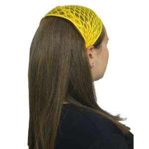  Yellow Sequin Sheer Hair Net Headband: Home & Kitchen