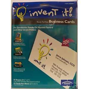  Hammermill Invent It Blank Business Cards: Office Products