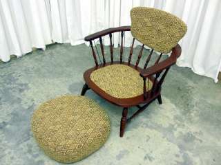   Chair Mid Century Modern Style w Windsor Influence Deep Cushion  