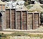 TIMBER RETAINING WALLS (3) BY WOODLAND SCENICS  TOP BUY