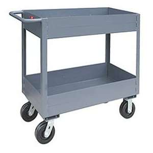  3 Lip Two Shelf Service Cart 2400 Lbs Capacity   18 X 36 