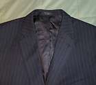 JONES NEW YORK designer BLUE SILK TWEED suit sz 46L 46 LONG ~MAKE 