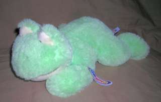 MARY MEYER plush CUDDLES CREAM PISTACHIO FROG LIME GREEN SIZE:14INCH 