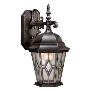 NEW 1 Light Lg Outdoor Wall Lamp Lighting Fixture, Black, Photocell 