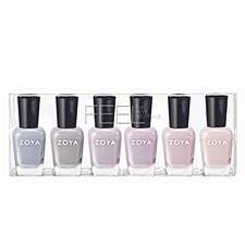   Nail polish lacquer 6 piece set FEEL collection winter neutrals Kendal