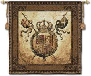 Terra Nova II Ornamental Coat Of Arms Wall Tapestry  