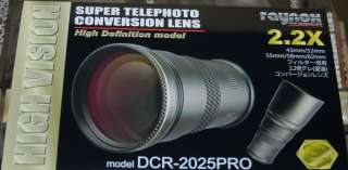 Raynox DCR 2025 Telephoto Lens for Panasonic DMC FZ150/FZ100/FZ48/FZ45 