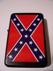 Oil Filled Lighter Rebel Flag Confederate  