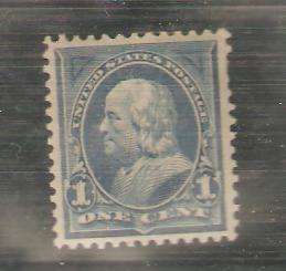 Stamps USA #247 One Cent Franklin   MVLH  