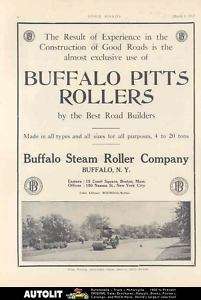 1912 Buffalo Pitts Traction Engine Ad Tarvia Memphis  