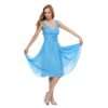 Astrapahl, knielanges Luxus Abendkleid, Cocktailkleid, Farbe hellblau 