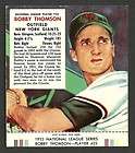 1953 RedMan Red Man Bobby Thomson #25NL with tab