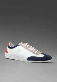 LACOSTE Misano 2 Sneaker in White/Blue/Red  