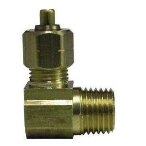 Watts Ander Lign 1/2 in. x 1/2 in. Brass 90 Degree Compression x MIP 