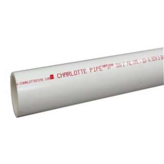 Charlotte Pipe 1 1/2 in. x 10 ft. PVC Schedule 40 Pipe PVC 07112 0600 