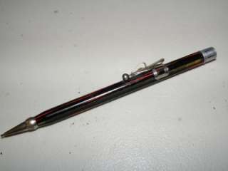 Rare 1930s Eversharp striped mechanical pencil w/ extra clip  