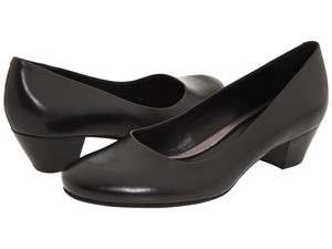 ECCO Kent Pump 40 mm Heel Womens Leather Shoes Black 340303 All Sizes 
