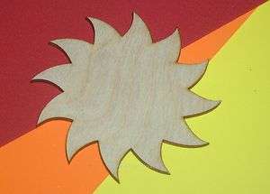 SUNS Unfinished Flat Wood Shapes Cut Outs S194  