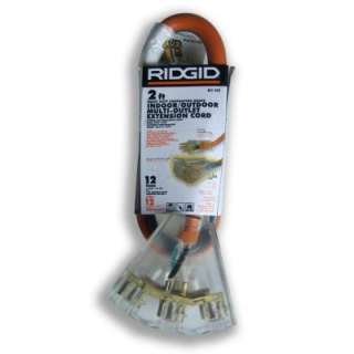 RIDGID 2 Ft. 12/3 Extension Cord AW62629 at The Home Depot 