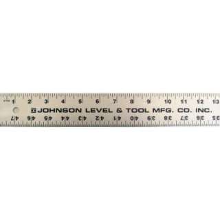 Johnson 60 in. Aluminum Straight Edge Ruler J60 at The Home Depot