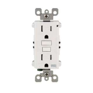 Leviton 15 Amp White Weather Resistant and Tamper Resistant GFCI R62 