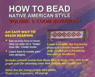 SUPERIOR AMERICAN INDIAN BEAD LOOM BOOK DVD KIT, SAVE  