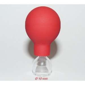 Schröpfglas 10mm mit Ball zum Feuerlosen Schröpfen Gesichtsmassage 