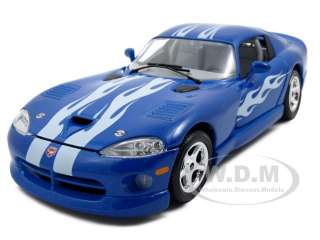 1996 DODGE VIPER GTS COUPE BLUE 1:24 DIECAST MODEL CAR  