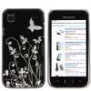   Samsung Galaxy S i9000 Schutzhülle (Harte Rückseite) Butterfly weiß