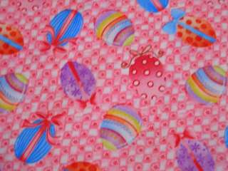 New Easter Holiday Eggs Gingham Check Fabric BTY  