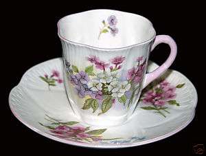 Shelley Dainty Stocks Demi Cup and Saucer Set  