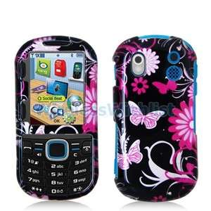Pink Butterfly Case for Samsung Intensity 2 II U460  