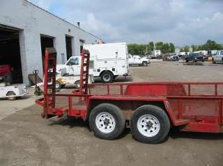 7331 Homemade USED 2000 Trailer 79 x 16 Stand up Ramps 10GVW Steel 