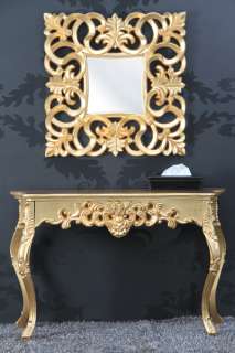 Elegante Barock Konsole JOSEPHINE gold antik Tisch  