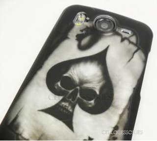 HTC INSPIRE 4G AT&T ACE SKULL HARD COVER CASE ACCESSORY  