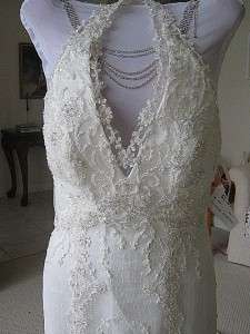 GORGEOUS NEW Casablanca 1960 Lace Wedding Dress Bridal Gown size 6 