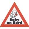 Aufkleber Auto Baby an Bord Kind Säugling, Dimension  Auto